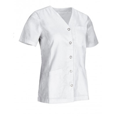 Blouse Femmes Pressions Manches Courtes