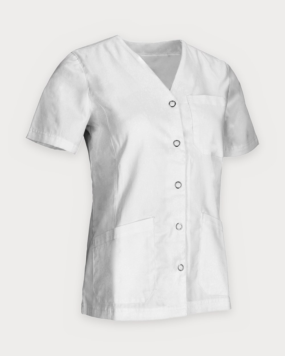 Blouse à pressions Léa, coloris blanc