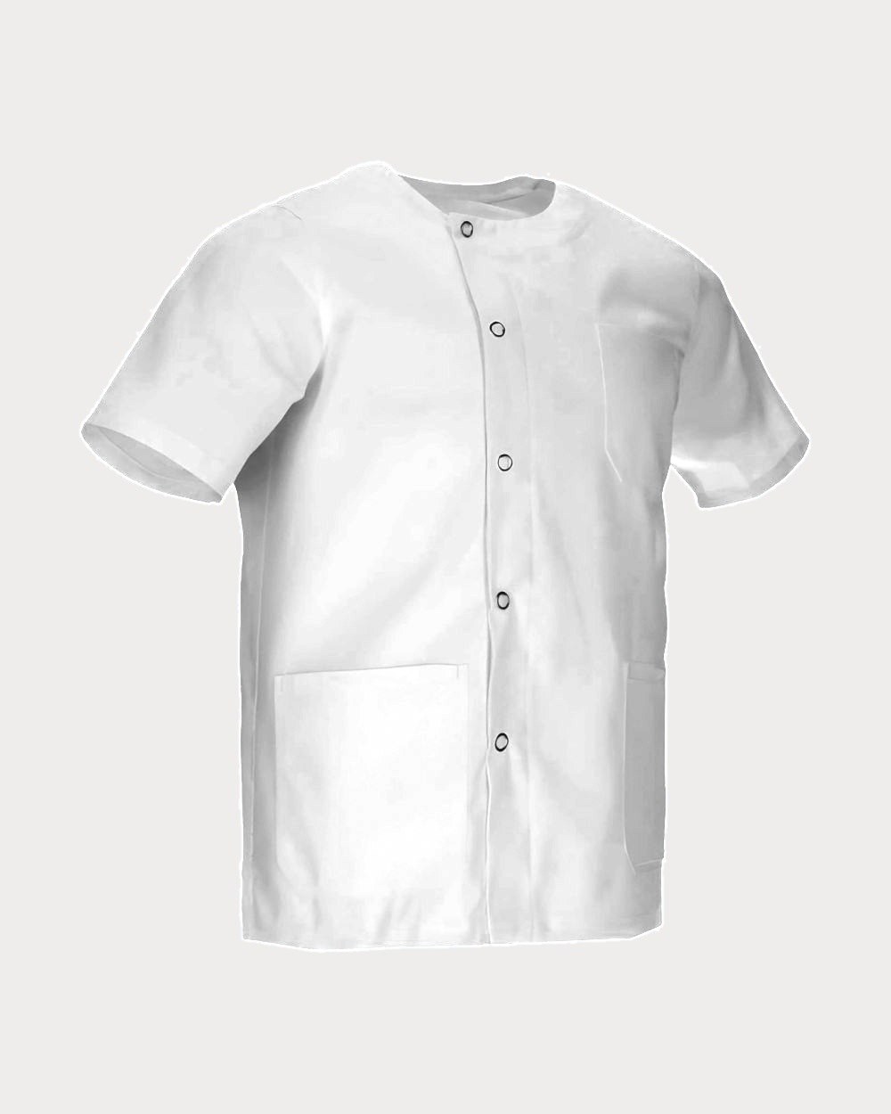 Blouse à pressions Inès, coloris blanc