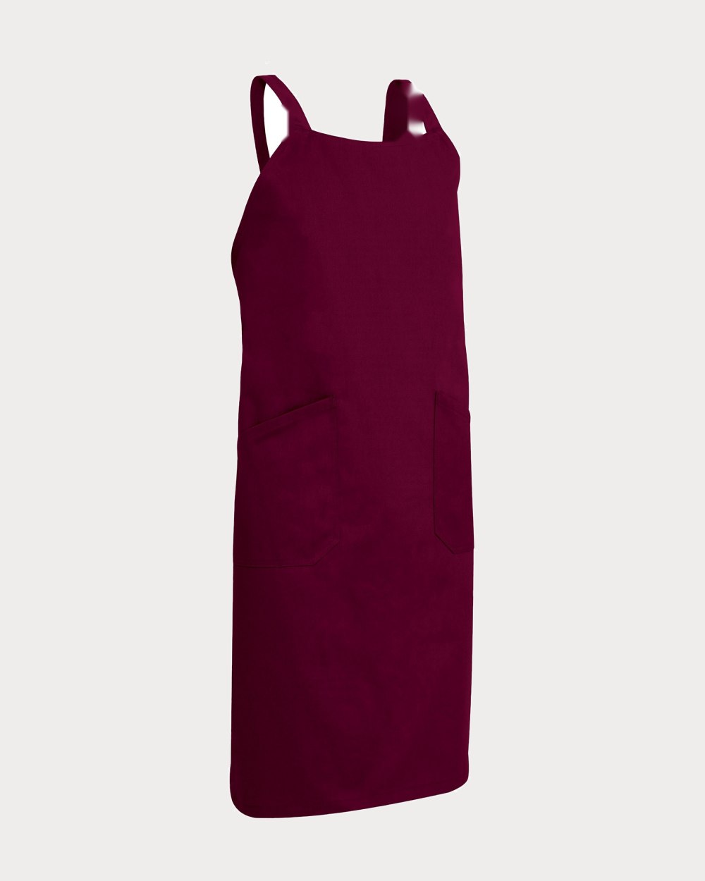 Tablier à bavette Châtelet, coloris bordeaux acajou