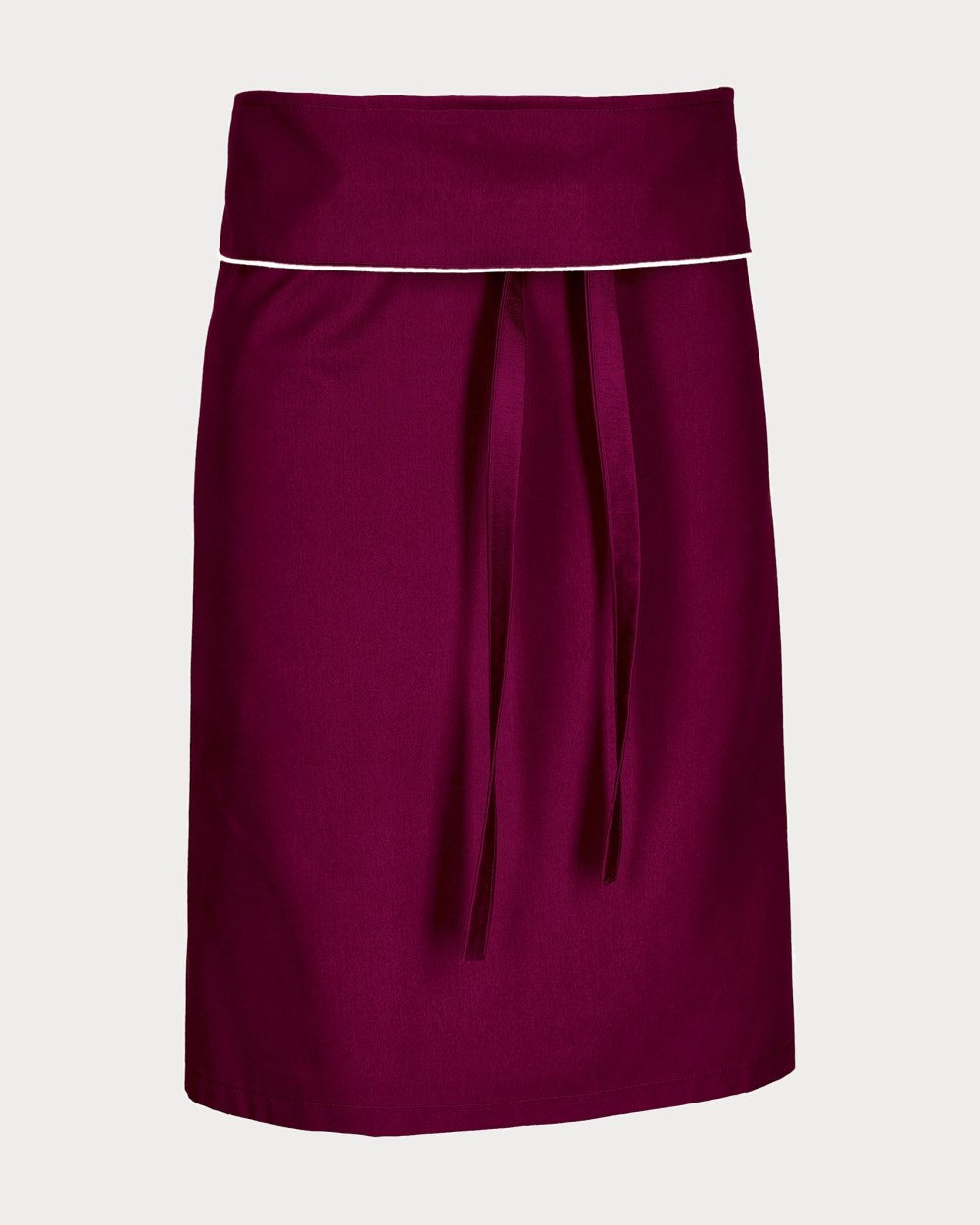 Tablier de taille Palais-Royal, coloris bordeaux-blanc