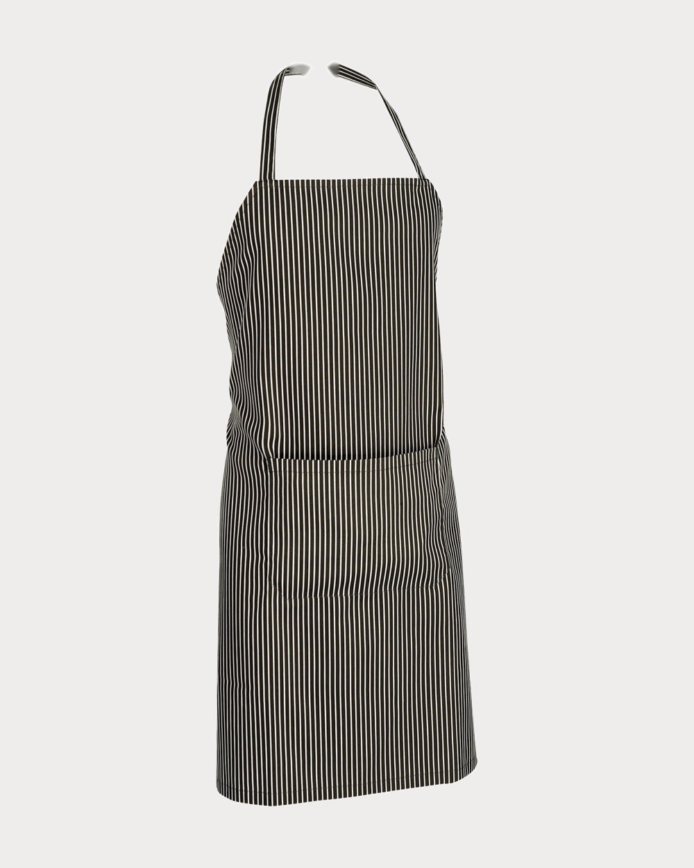 Tablier à bavette Wagram, coloris rayure diplomatica noir blanc