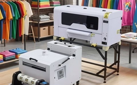 Imprimante DTF et poudreuse pour le transfert sur textile