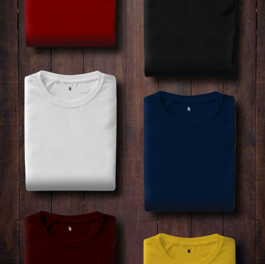 Des t-shirts de toutes les couleurs, prêts à personnaliser